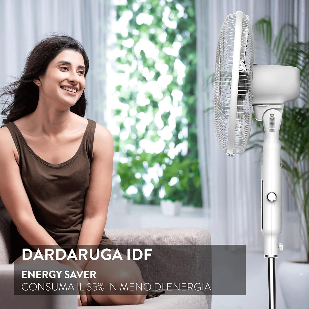 Digitaler, oszillierender, freistehender Ventilator, Premium Design, leise, Touchscreen, Nachtmodus,