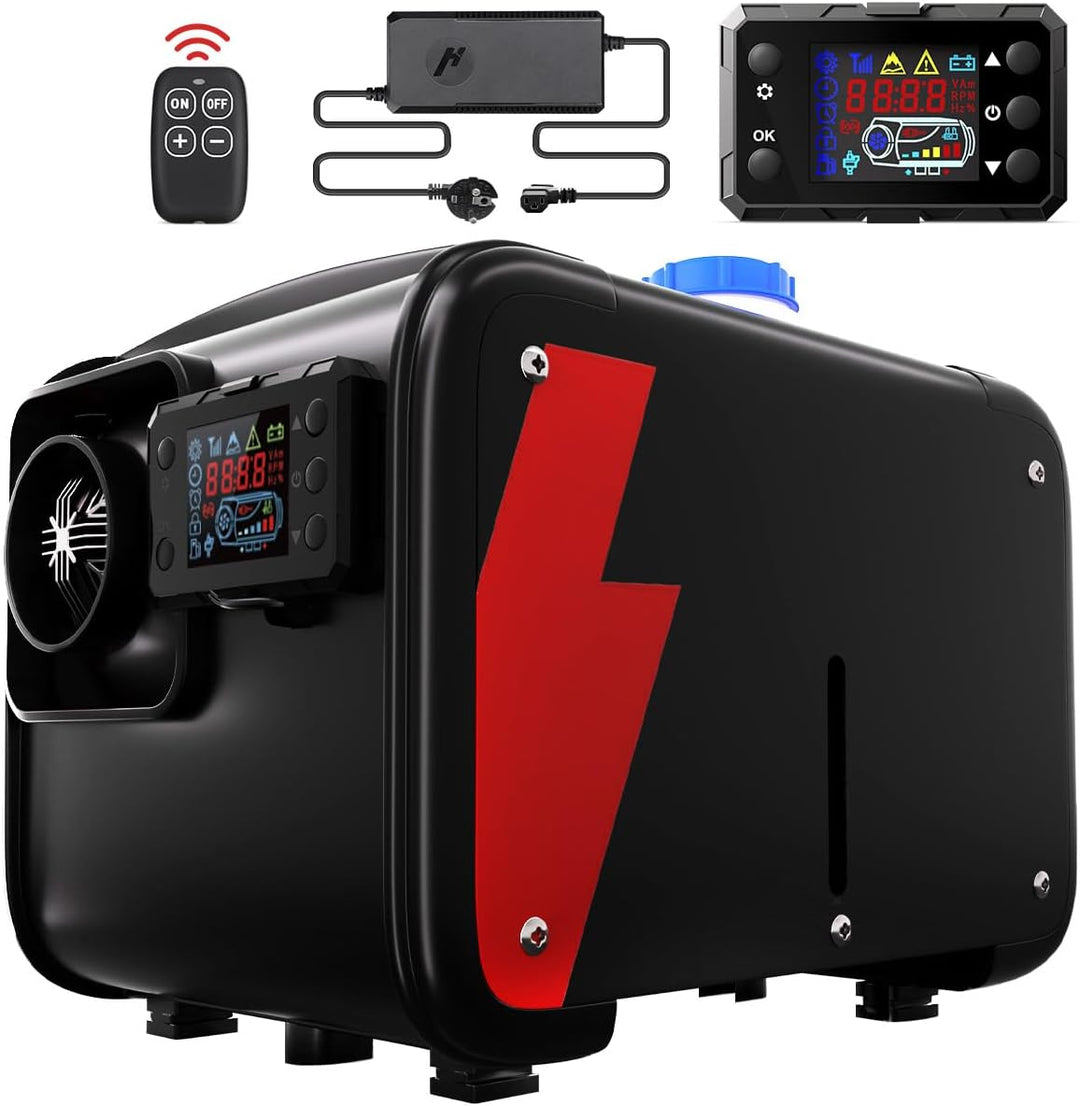 HCALORY 8kW Luft Dieselheizung,12 V/24 V 0,15–0,44 L/Std Diesel Standheizung Air Diesel Heizung mit