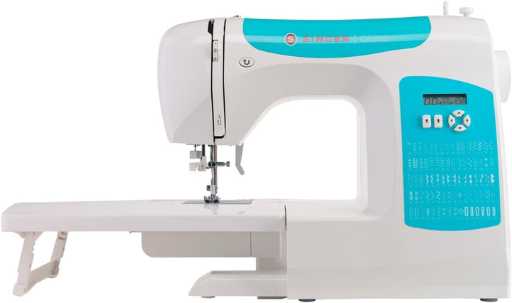 Singer C5205 Nähmaschine, weiss/blau Weiss, Türkisblau, Weiss, Türkisblau