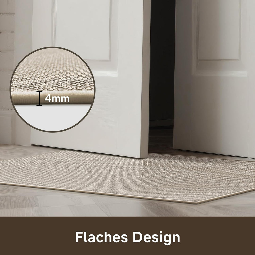 Fussmatte Innen Waschbar 60x90cm, rutschfest Fussmatte Innen Dünn Schmutzfangmatte Innen Türmatte Ou