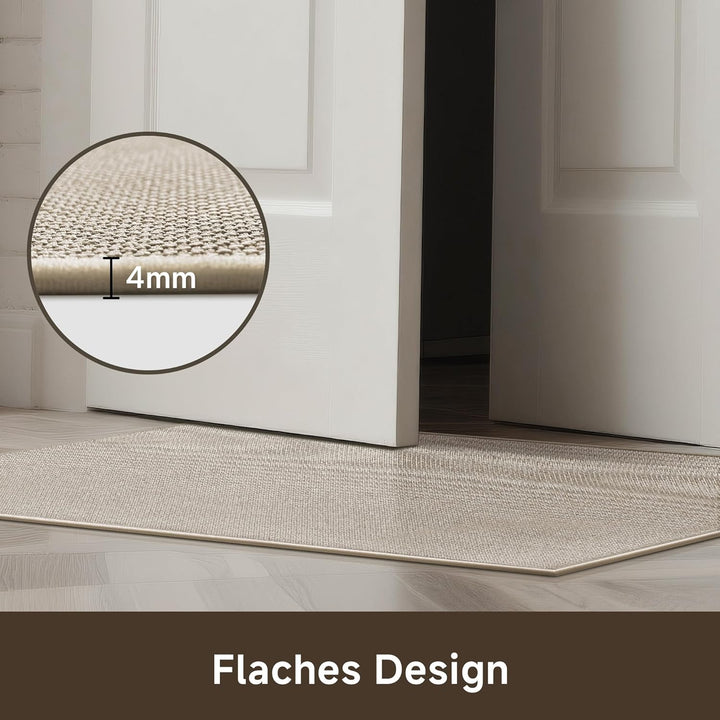 Fussmatte Innen Waschbar 60x90cm, rutschfest Fussmatte Innen Dünn Schmutzfangmatte Innen Türmatte Ou