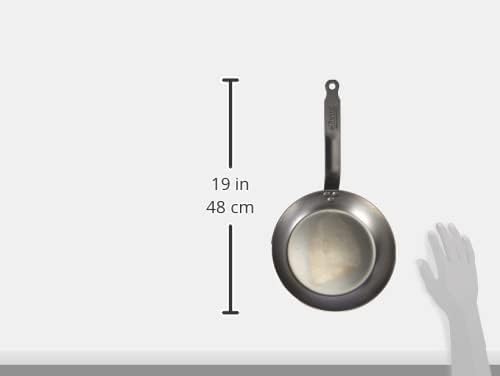 de Buyer - Bratpfanne CARBONE PLUS aus Eisenstahl - 24 cm - 5110.24, Silber Durchmesser 24cm, Durchm