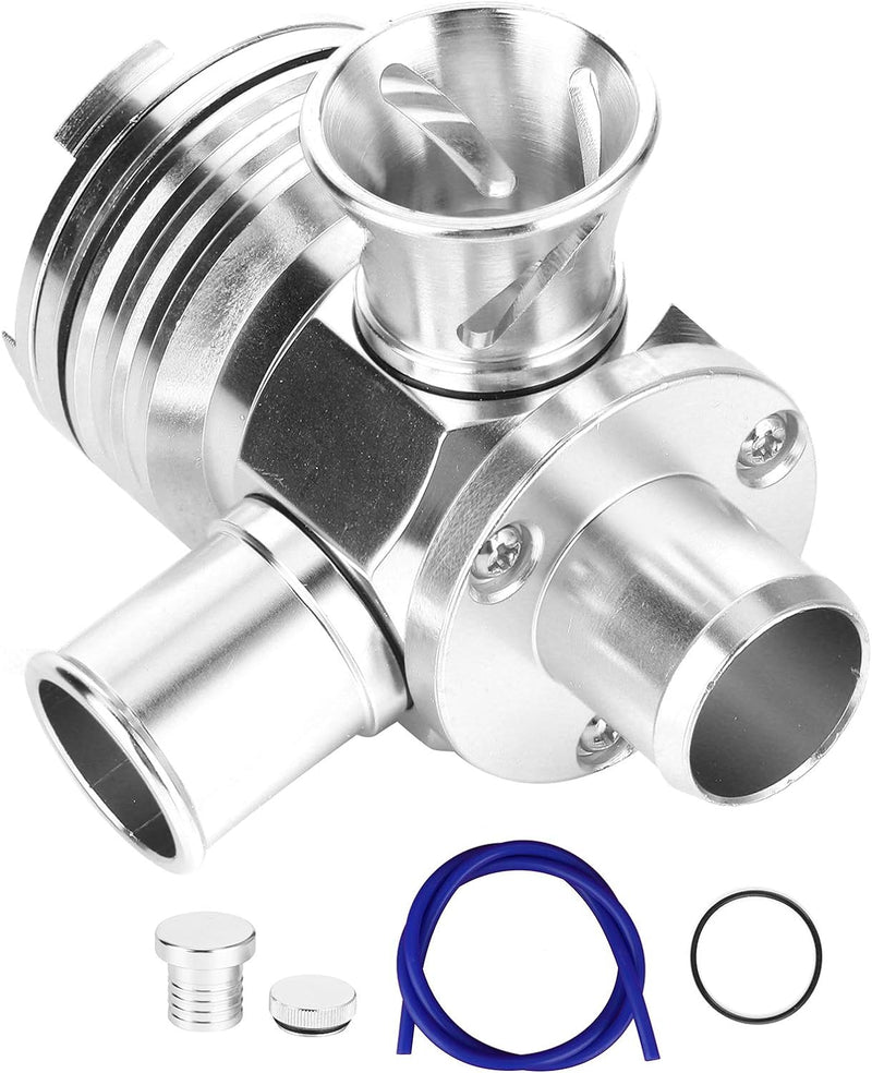 aqxreight - Einstellbares Turbo-Blow-Off-Splitter-Ventil Universal-Umwälzventil (Silber), Blow-Off-V