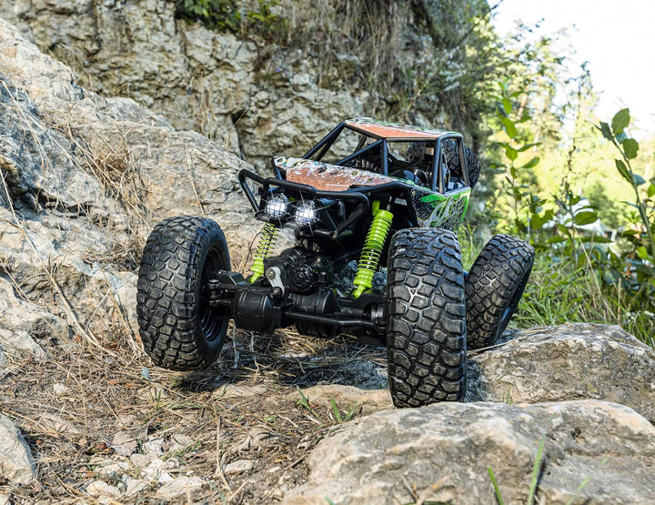 Carson 500404289 1:8 Dirt Crawler 4x4 100% RTR grün - Ferngesteuertes Auto, RC Auto, RC Fahrzeug, RC