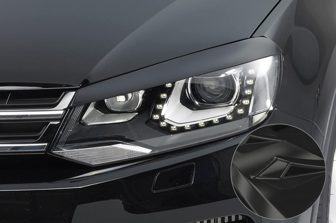 CSR-Automotive Scheinwerferblenden Kompatibel mit/Ersatz für VW Touareg II (Typ 7P) SB085-G