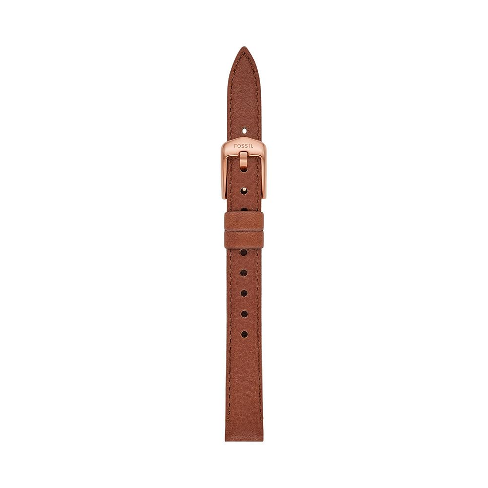 Fossil Armband Damen, 12mm Litehide™ Lederoder Stahlarmband Braun, Braun
