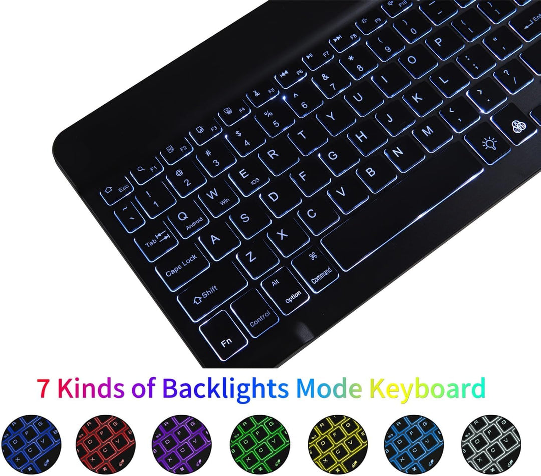Tastaturhülle mit Hintergrundbeleuchtung für Lenovo Tab M10 Plus 10,3 Zoll FHD (TB-X606F/TB-X606X) /