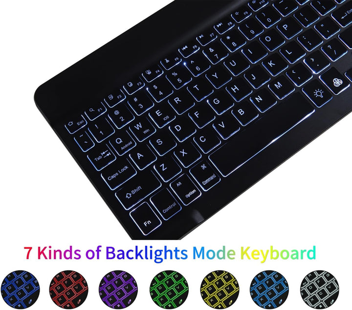 Tastaturhülle mit Hintergrundbeleuchtung für Lenovo Tab M10 Plus 10,3 Zoll FHD (TB-X606F/TB-X606X) /