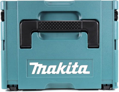 Makita DSS 611 RTJ 18 V Li-Ion Akku-Kreissäge 165 mm + Makpac Gehäuse + 2 x Akkus BL1850 5,0 Ah + La