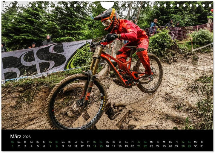 Downhill Racing 2026 (Wandkalender 2026 DIN A4 quer), CALVENDO Monatskalender: farbig, actionreich,