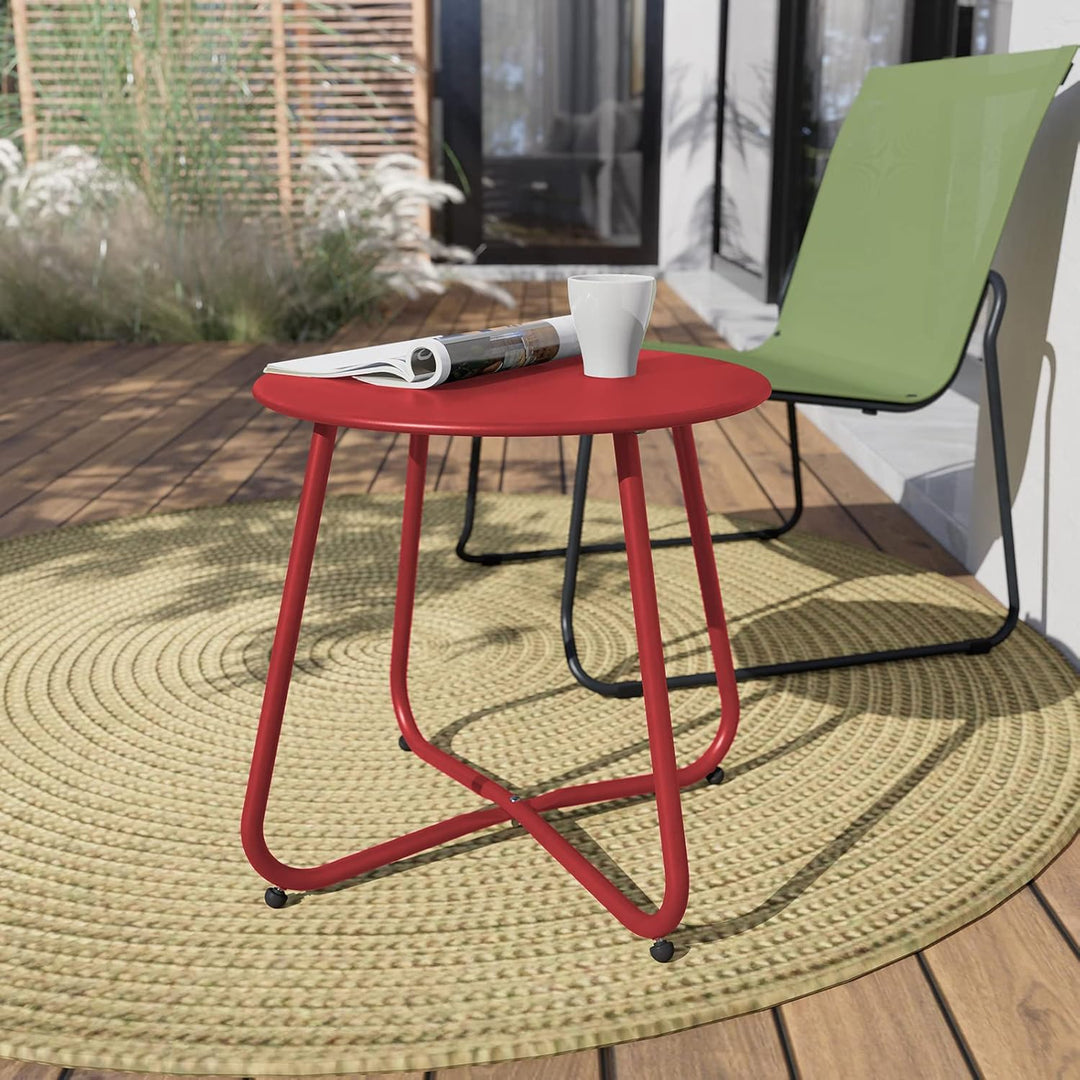 Grand patio Beistelltisch, Verschiedenen FarbenKaffeetisch, Leicht, Stabil, Einfacher Aufbau, Kleine