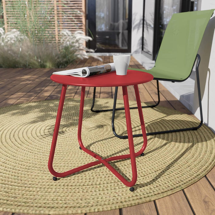 Grand patio Beistelltisch, Verschiedenen FarbenKaffeetisch, Leicht, Stabil, Einfacher Aufbau, Kleine