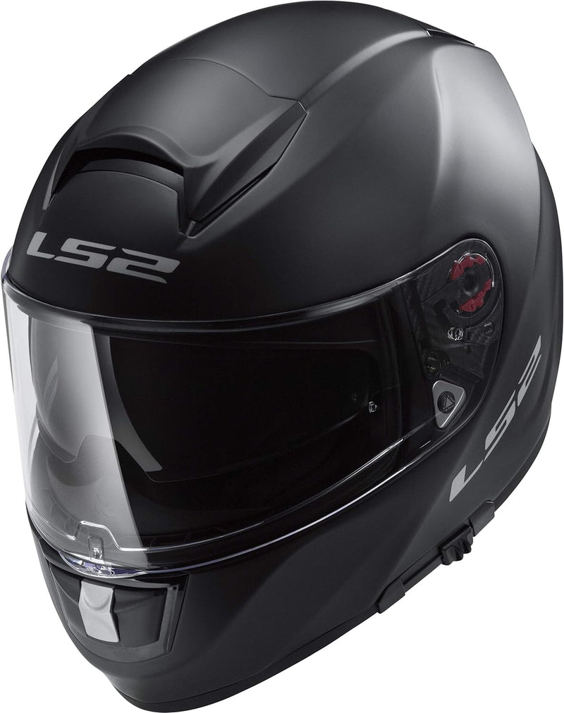 LS2 Integralhelm FF397 Vector Vantage schwarz matt rot Sonnenblende XXL, XXL