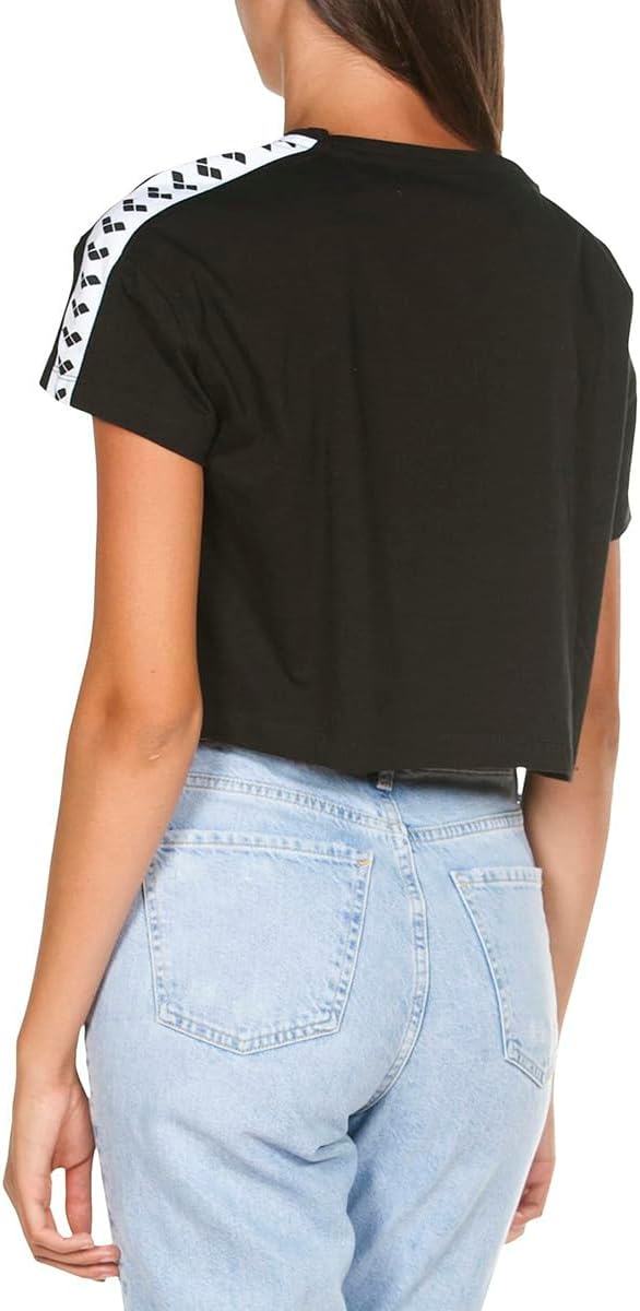 ARENA Damen Damen Icons Shirt Corinne Team T-Shirt M Black-white-black, M Black-white-black