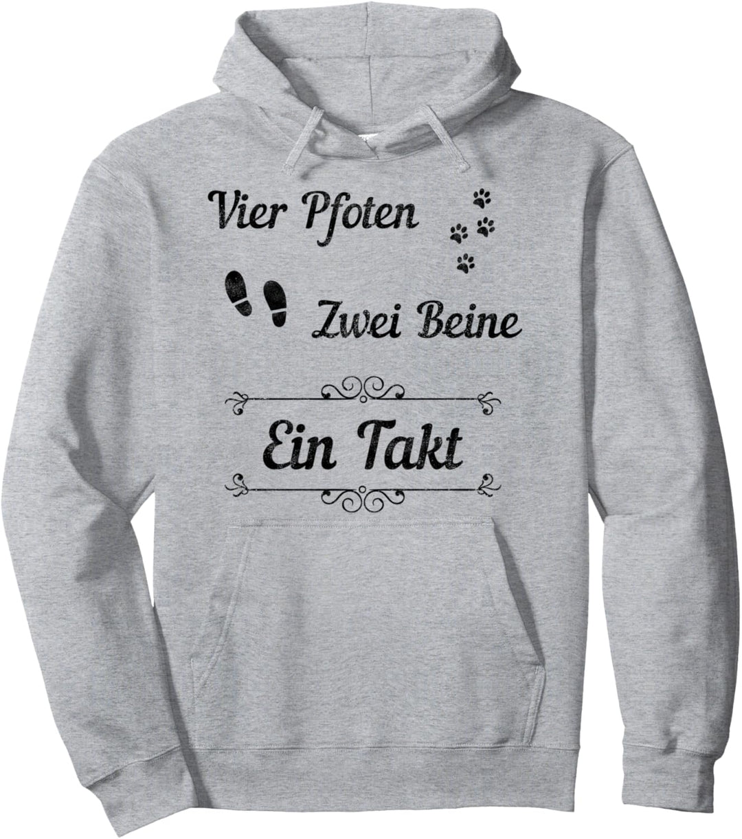 4 Vier Pfoten 2 zwei Beine 1 Takt Lustiger Spruch Pullover Hoodie