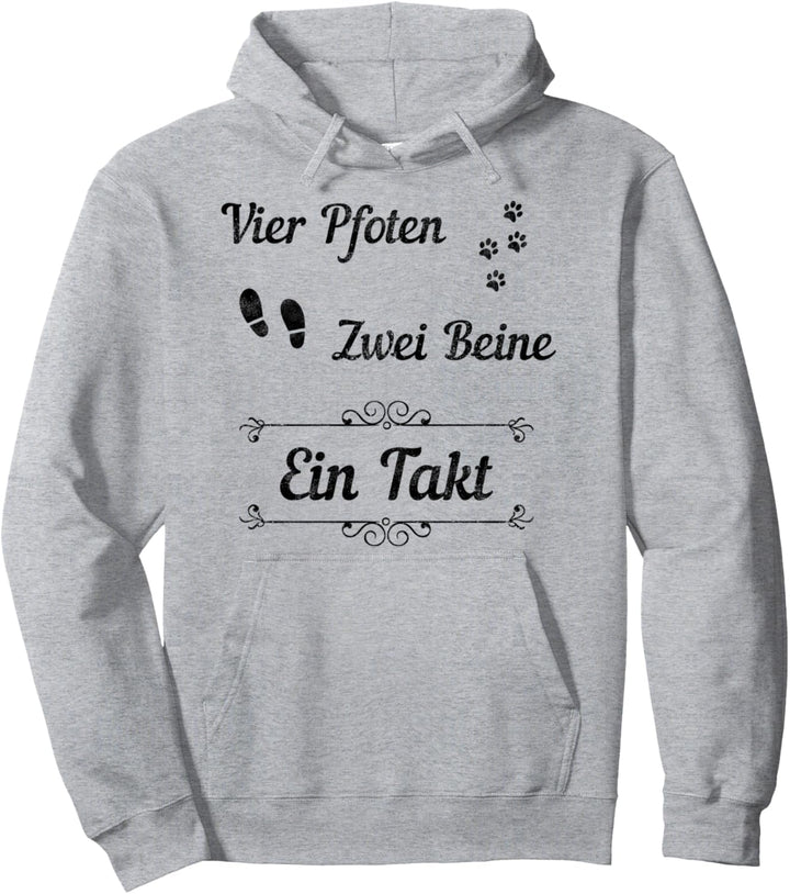 4 Vier Pfoten 2 zwei Beine 1 Takt Lustiger Spruch Pullover Hoodie