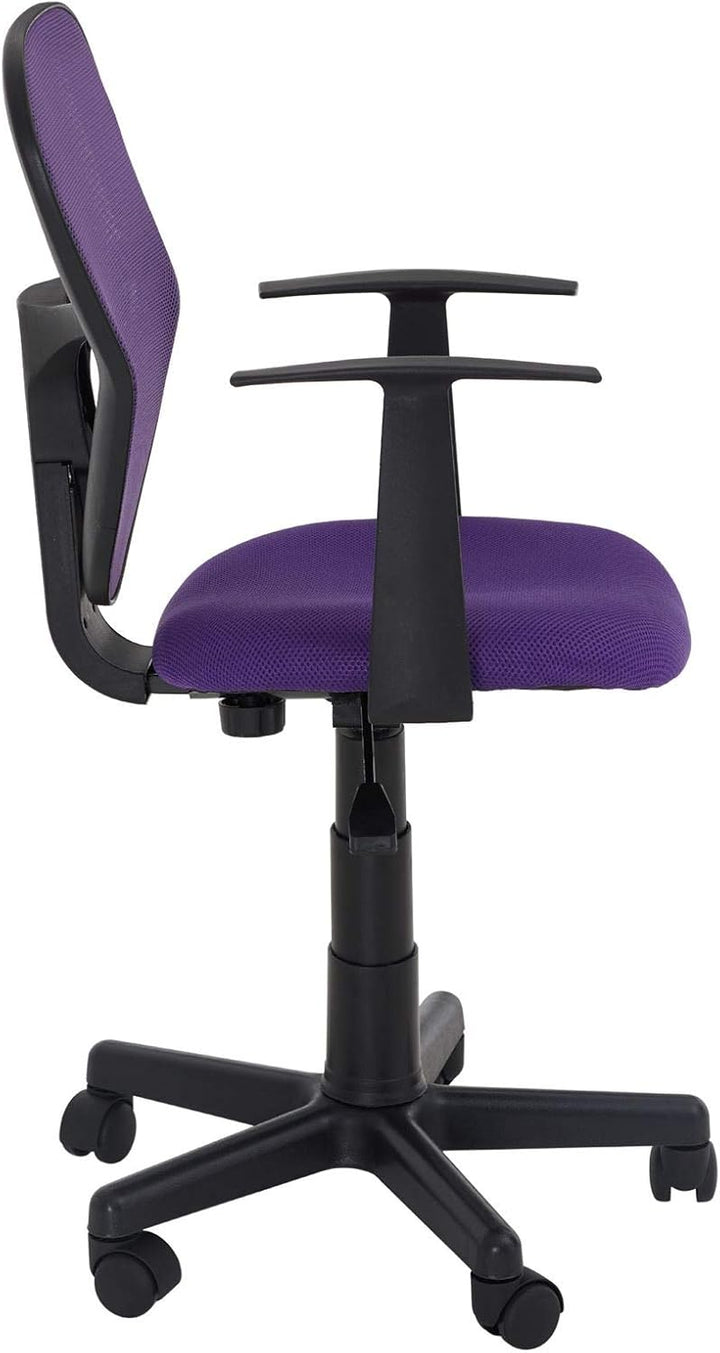 CARO-Möbel Kinderdrehstuhl Studio - Ergonomischer Schreibtischstuhl mit Armlehnen, Verstellbar, Lila