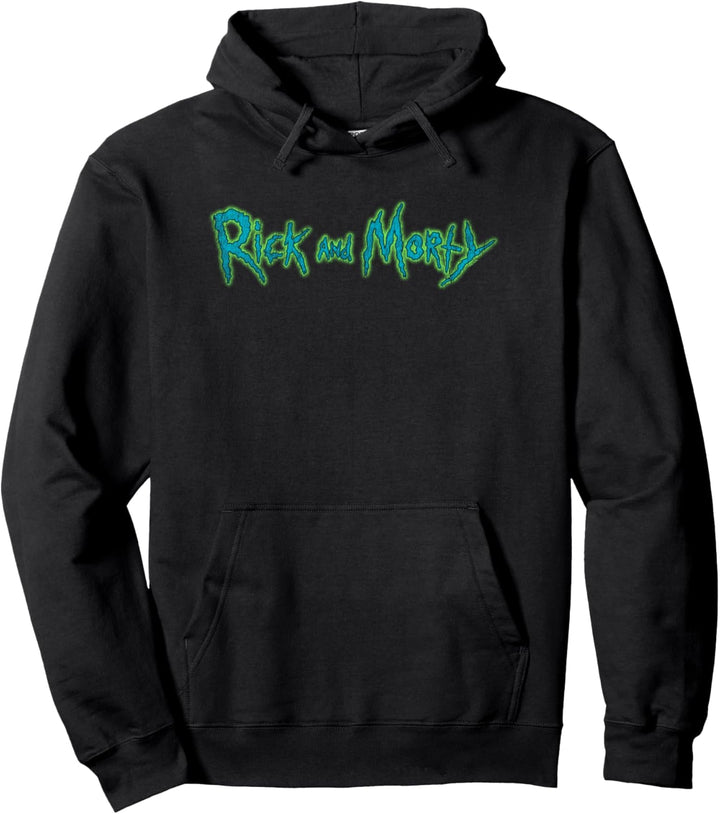 Adult Swim Rick & Morty Distressed Logo Pullover Hoodie