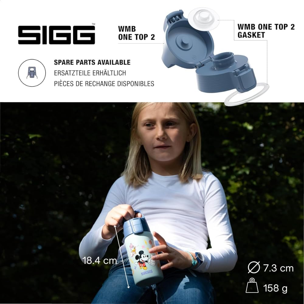 SIGG - Edelstahl Trinkflasche Kinder - Shield One - Für Kohlensäurehaltige Getränke Geeignet - Ausla