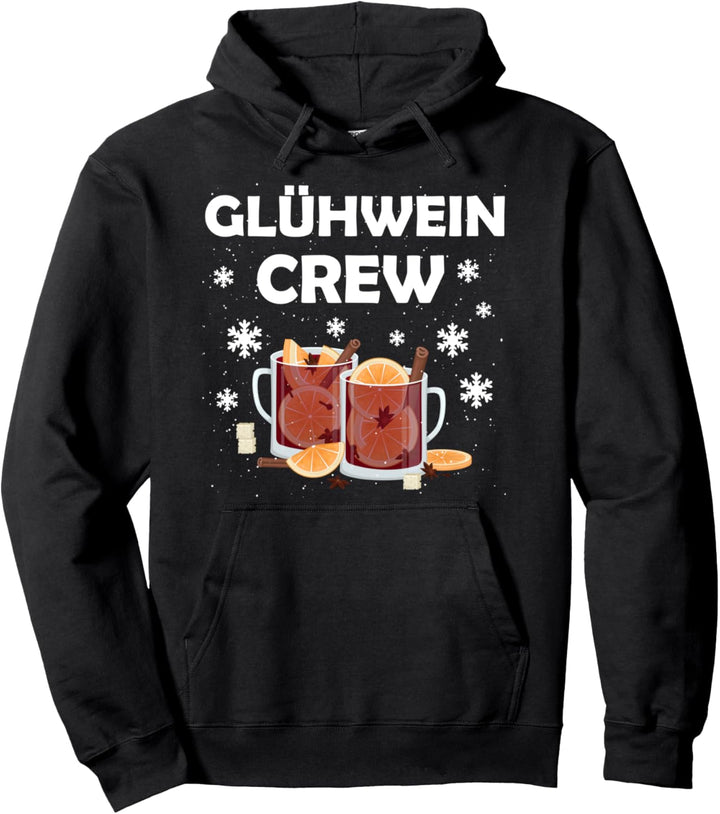 Glühwein Crew Weihnachtsmarkt Ugly Christmas Weihnacht Pullover Hoodie