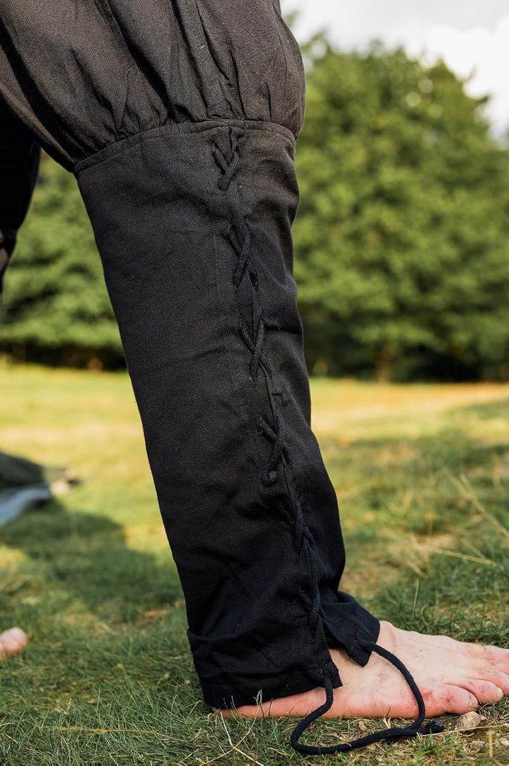 Leonardo Carbone® Wikingerhose mit Beinschnürung Magnus - Herren Hosen, Mittelalter Kleidung, Wiking