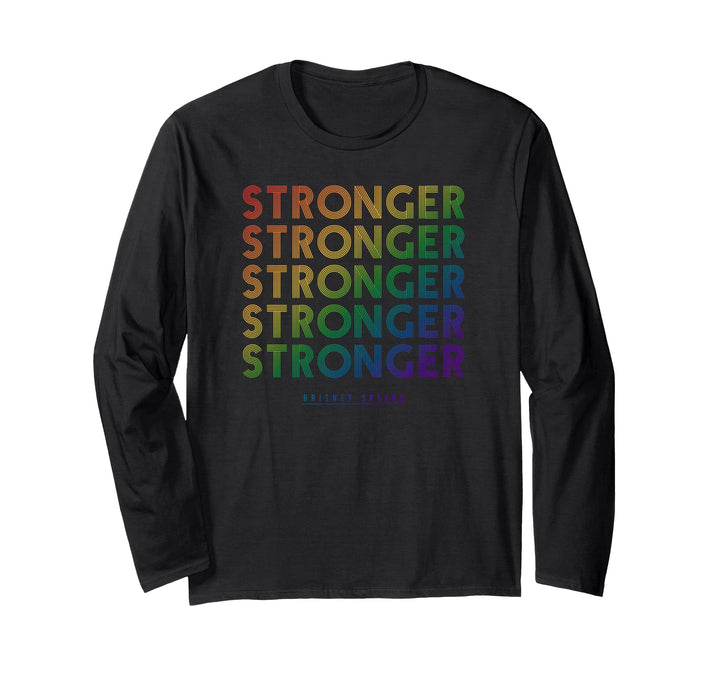 Britney Spears - Stronger (Regenbogen) Langarmshirt