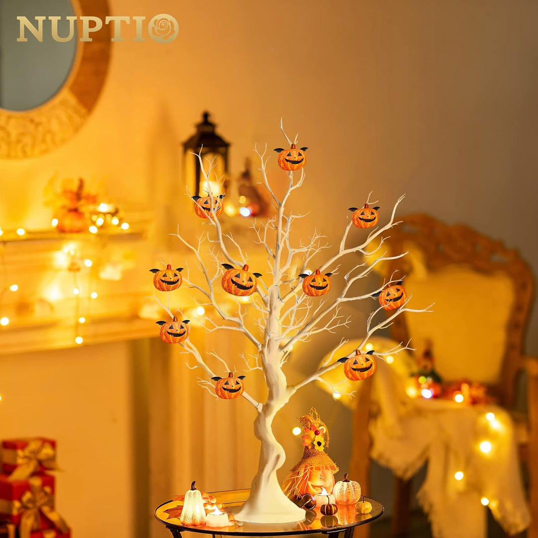 Nuptio Weiss Zweig Künstlichen Baum - 80cm Hoch Weihnachten Ornament Display Bäume, Ostern Gefälscht