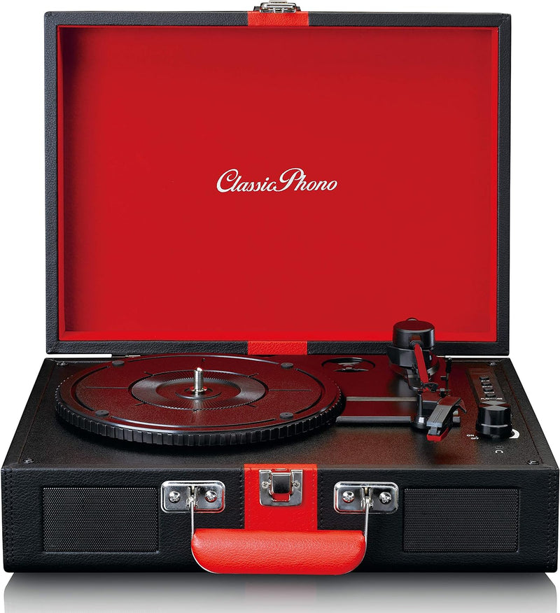 Classic Phono von Lenco TT-110 Plattenspieler - Plattenspieler - 33, 45 & 78 RPM - Bluetooth - Rieme