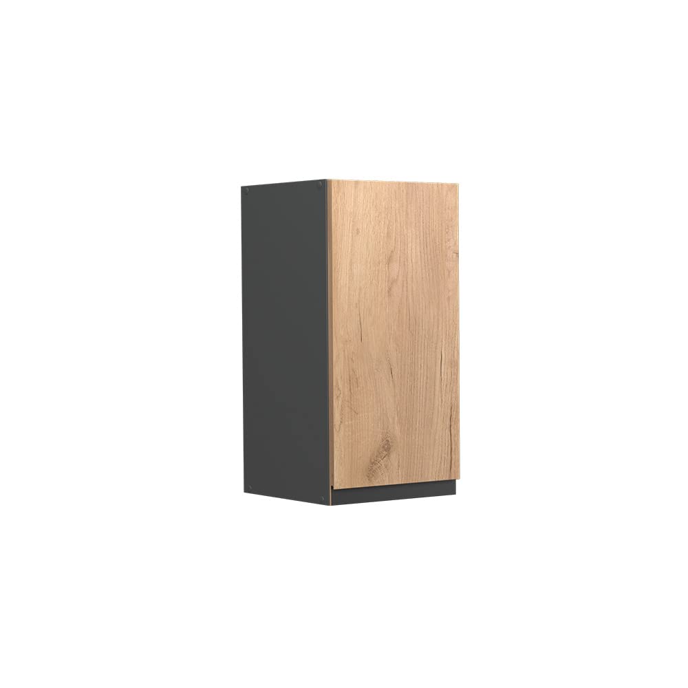 Vicco Hängeschrank R-Line, Goldkraft Eiche/Anthrazit, 30 cm J-Shape Goldkraft Eiche Hängeschrank 30