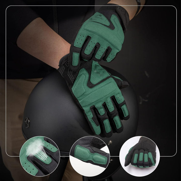 ROCKBROS Motorradhandschuhe Herren Motorrad Handschuhe Winddichte Touchscreen Radsporthandschuhe Atm