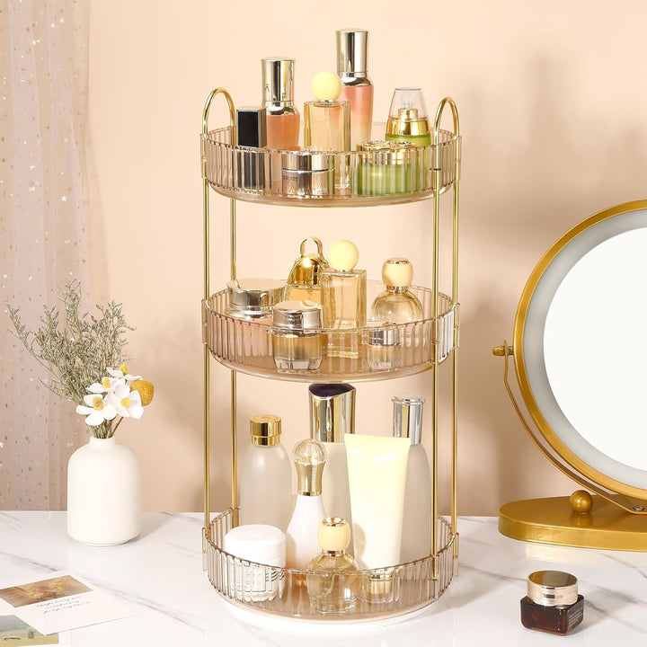 Make Up Organizer 360 Grad Drehbar, Grosse Kapazität Kosmetik Organizer, Multifunktionaler Kosmetik