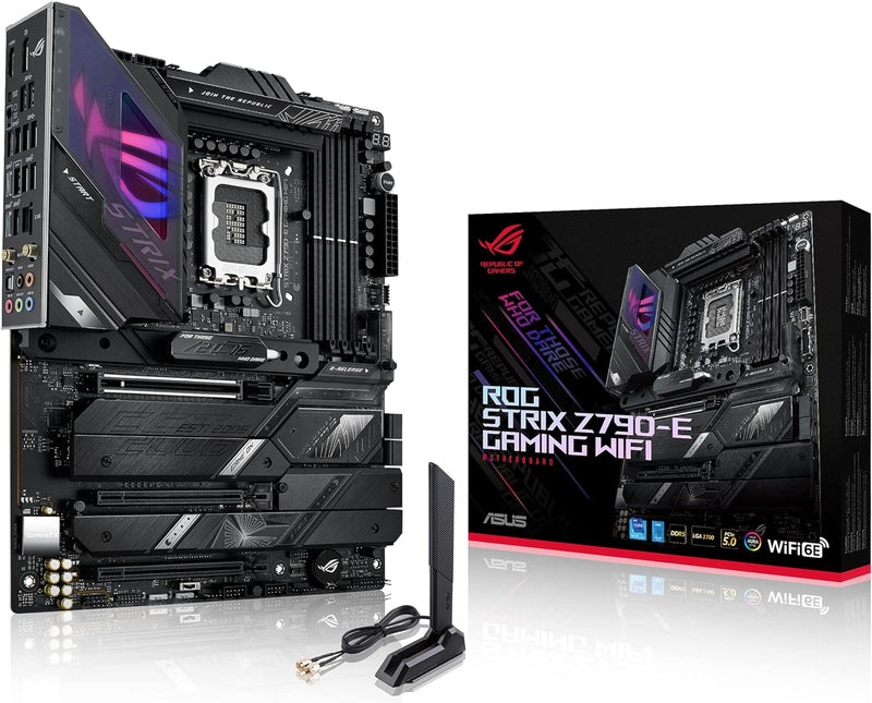 ASUS ROG Strix Z790-E Gaming WIFI Mainboard Sockel Intel LGA1700 (ATX, DDR5 Speicher, 5x M.2, PCIe 5