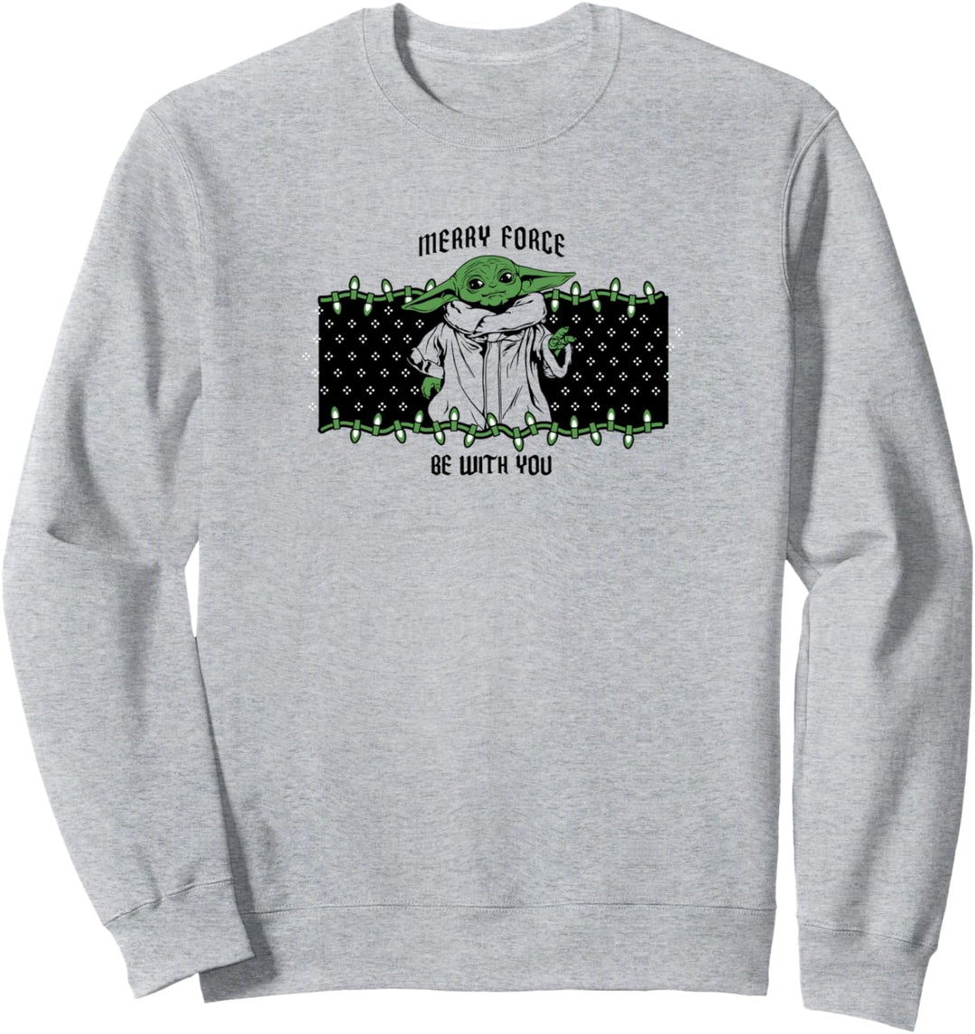 Star Wars: The Mandalorian Christmas Merry Force Be With You Sweatshirt