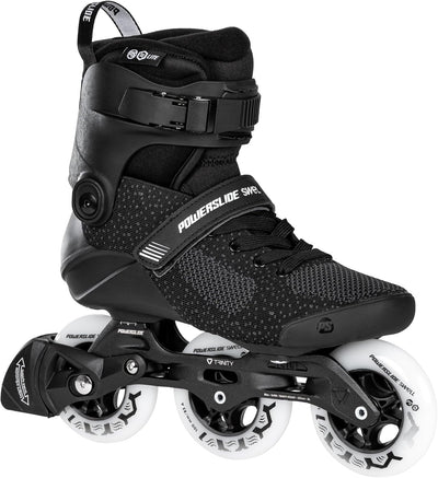 Powerslide Inline Skate Swell Lite Black 100, für Fitness, für Damen und Herren 38-39, 38-39