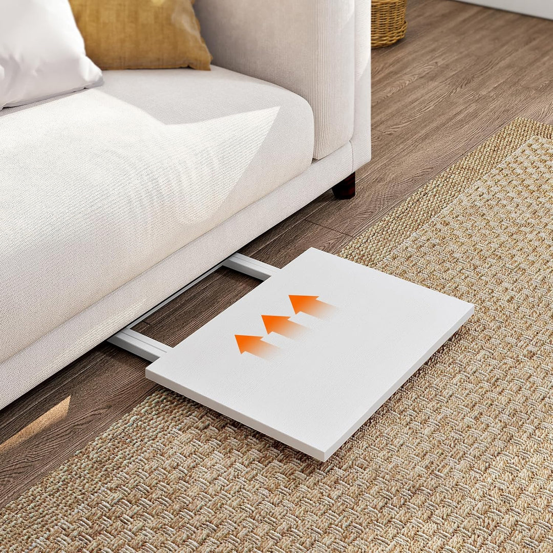 HOOBRO Beistelltische Klappbar, Kleiner tabletttisch, TV Tray 2er Set, klapptisch Snack Tisch Indust