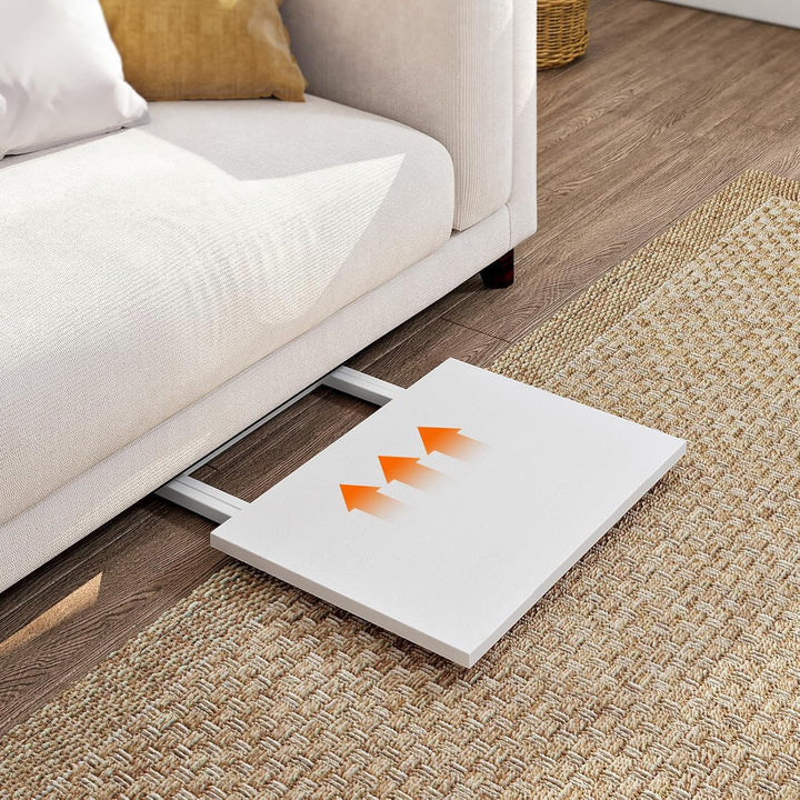 HOOBRO Beistelltische Klappbar, Kleiner tabletttisch, TV Tray 2er Set, klapptisch Snack Tisch Indust