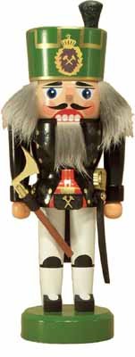 Rudolphs Schatzkiste Nussknacker Knappschaftsältester Höhe 23,5cm NEU Weihnachten Seiffen Nutcracker