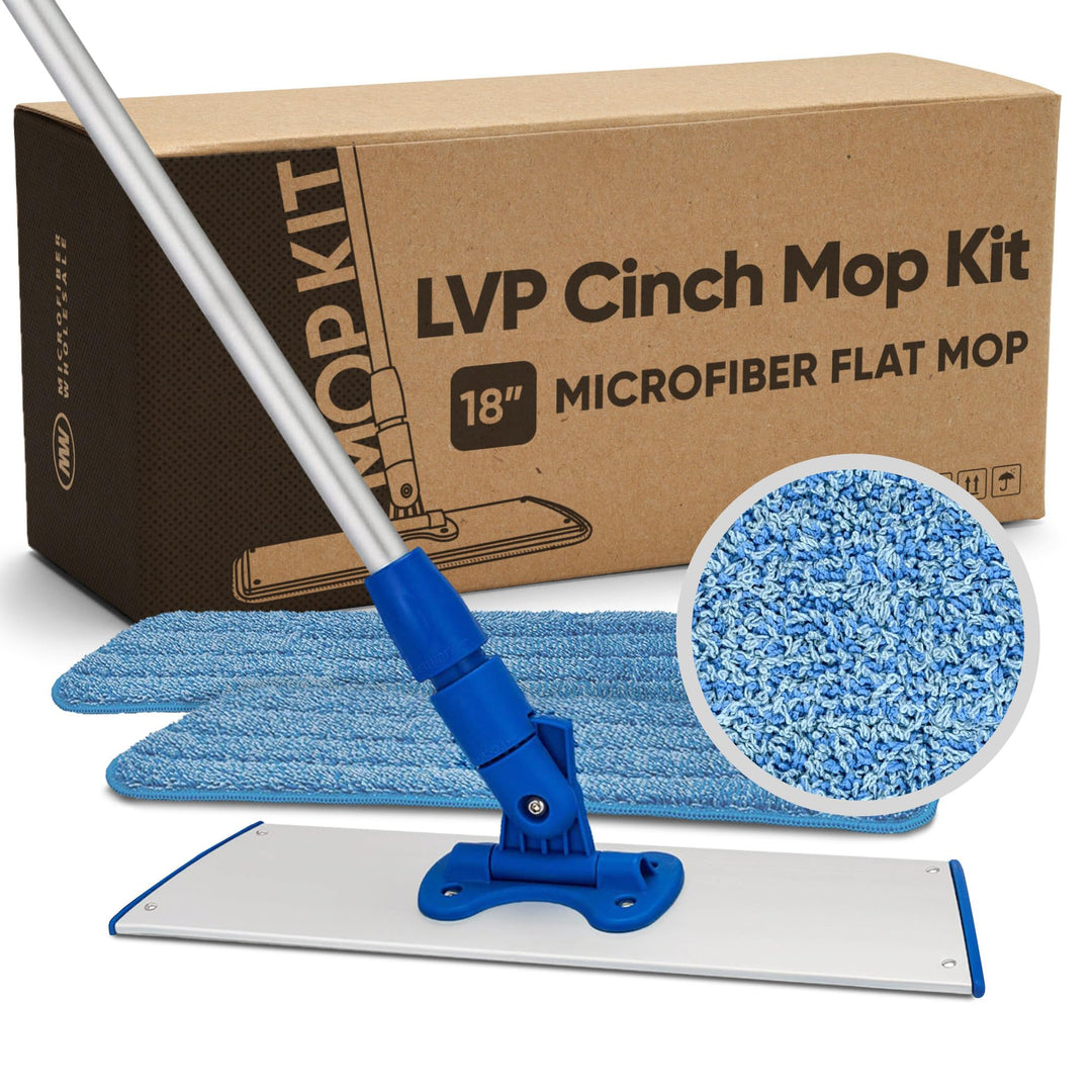 Cinch-Mop – Mikrofaser-Wischmopp für Hartholzböden – flaches Wischmopp-System für Holz, Fliesen, Lam