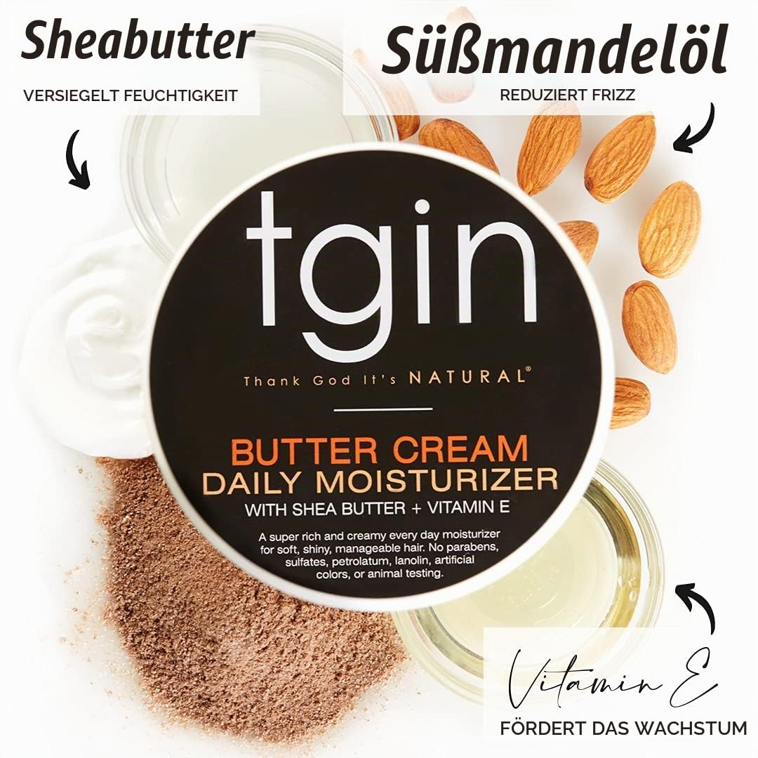 tgin Butter Cream Daily Moisturizer for Natural Hair, 12oz by tgin (Thank God It&