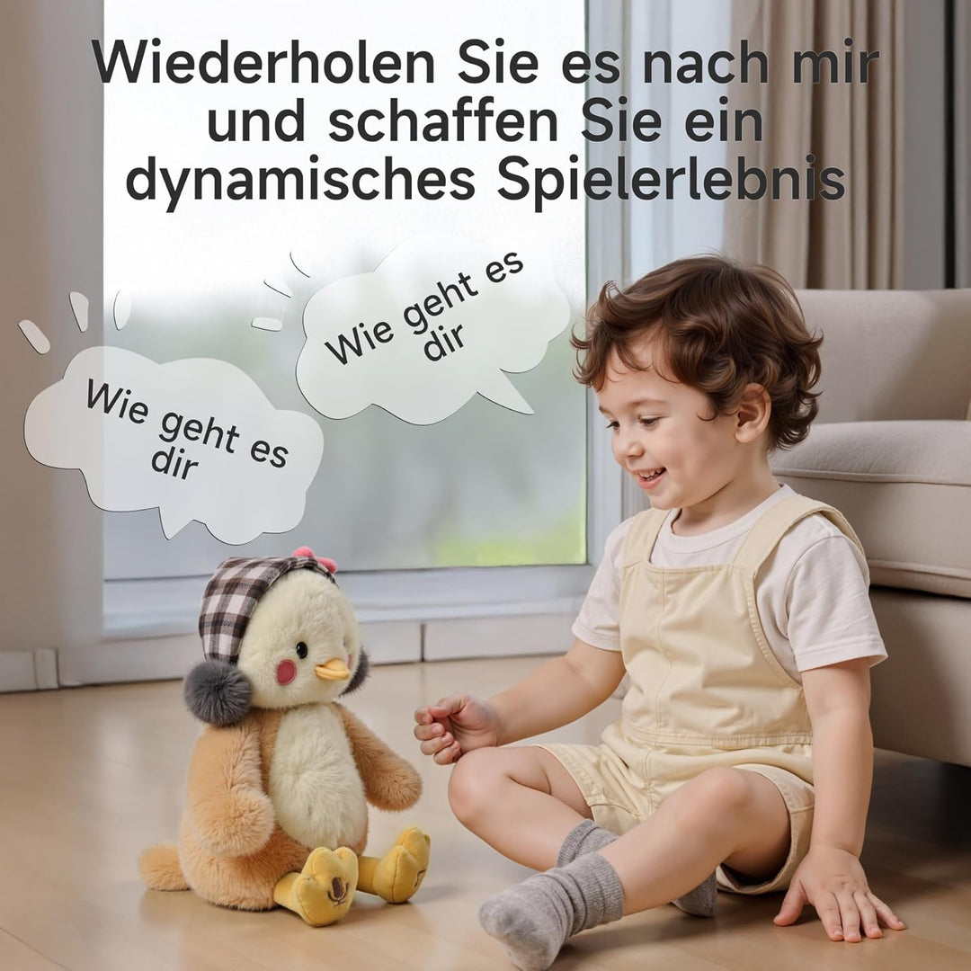 TUMAMA KIDS Sprechende Singende Elefanten und Küken Spielzeug Kinder, Interaktives Kopie Plüschtier