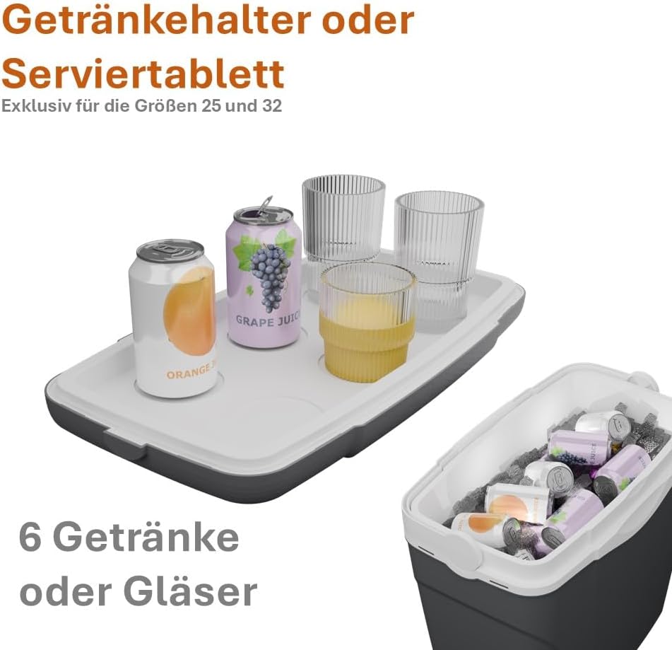 CoolBox Antarctica 3 Sizes, Camping, Summer Freezer Box for bevrages and Food 15LT Blau, 15LT Blau