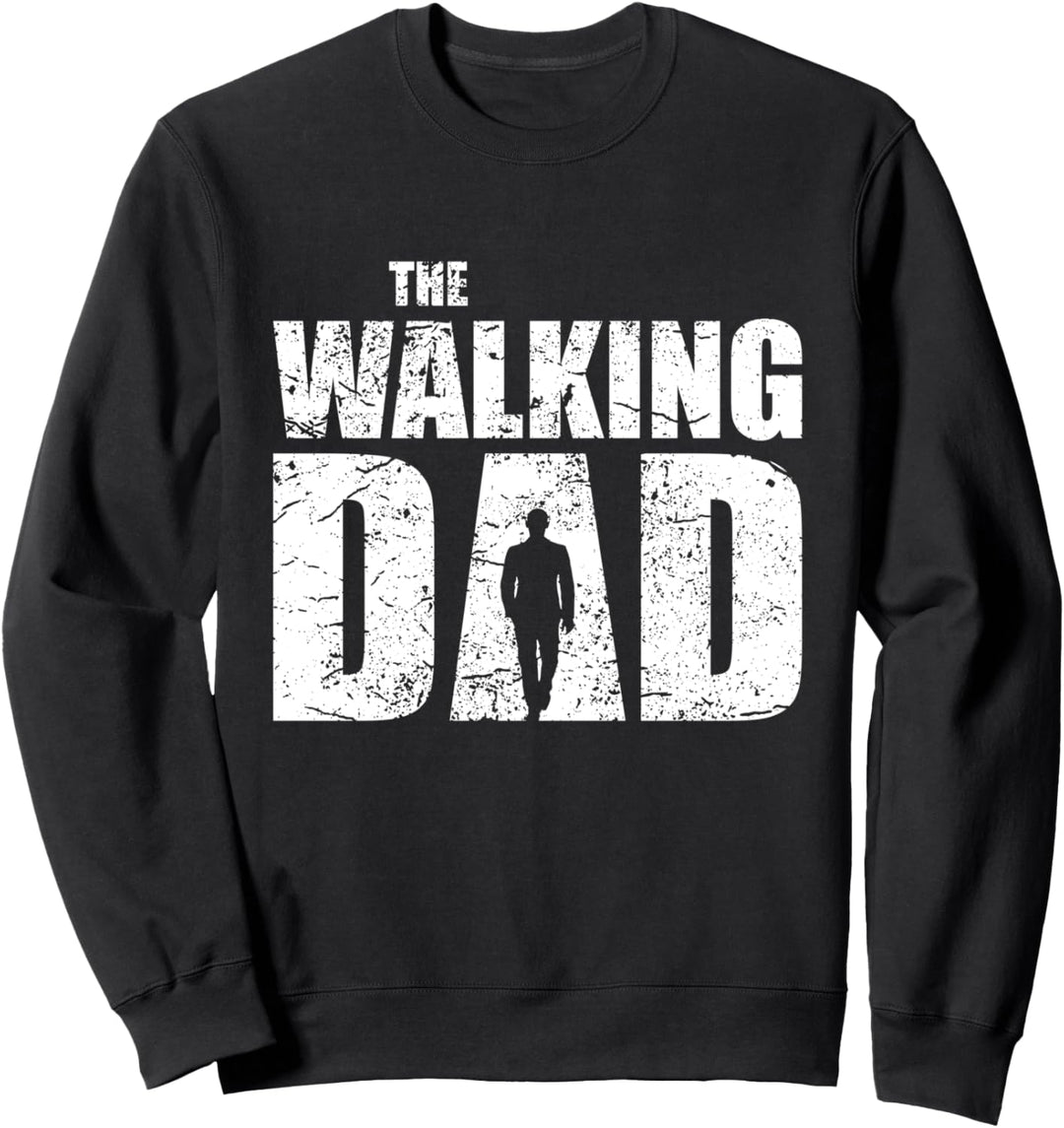 THE WALKING DAD Spruch Papa Vater Geschenk Mann Dead Retro Sweatshirt