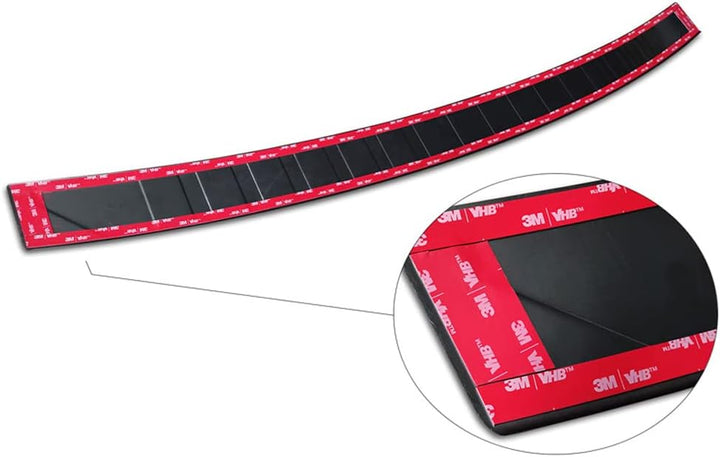 Avisa Schwarz Edelstahl Heckstossstangenschutz kompatibel mit BMW X5 F15 2013-2018 mit M-Paket 'Ribs