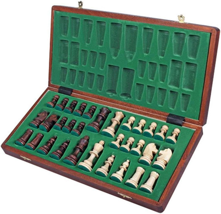 Sunrise Chess & Games Hochwertige dekorative handgefertigte hölzerne Schach Set Amsterdam 40cm x 40c