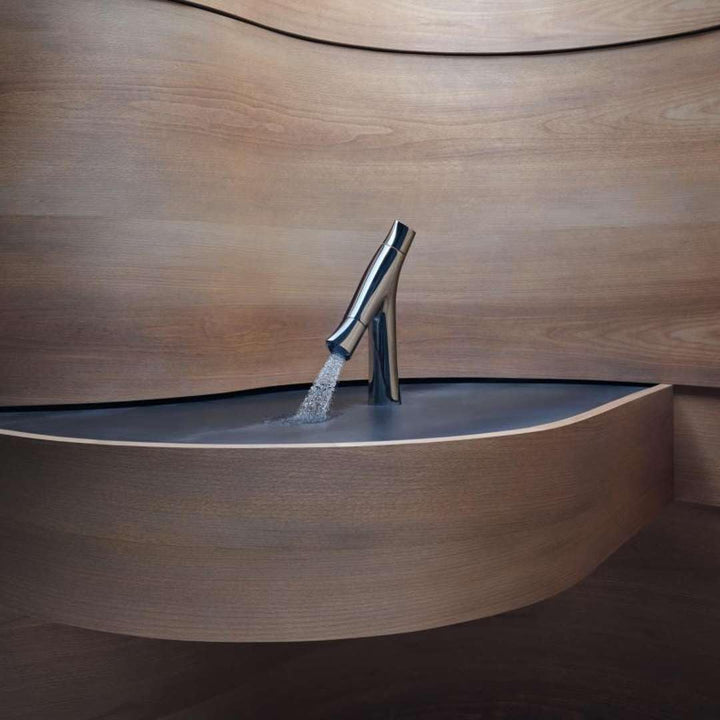 AXOR Wasserhahn Starck Organic (Armatur mit Auslauf Höhe 80 mm ohne Ablaufgarnitur) Chrom Auslaufhöh