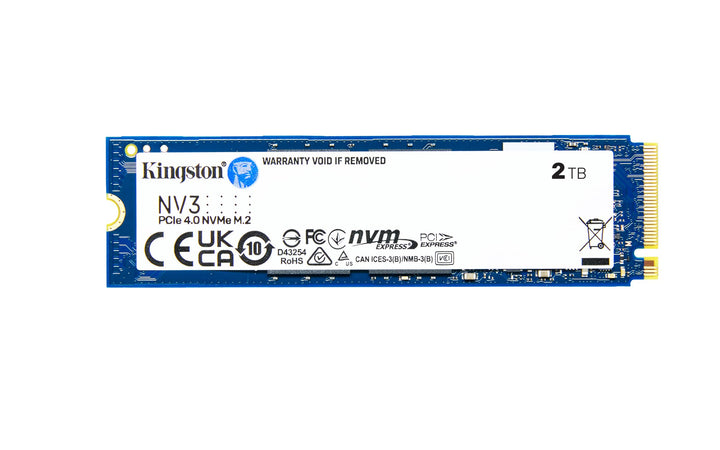Kingston NV3 NVMe PCIe 4.0 Interne SSD 2TB M.2 2280-SNV3S/2000G, 2TB