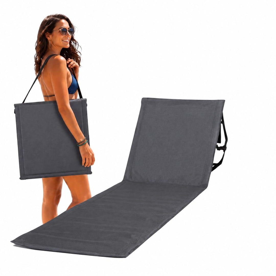 Intimo Living Strandliegen mit stufenlos Verstellbarer Rückenlehne - Die Strandmat gefüllt mit Komfo