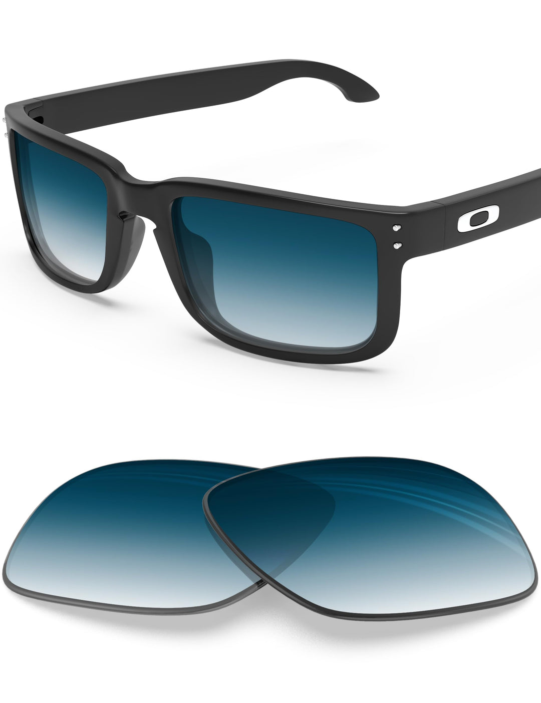 BlazerBuck Anti-salz Polarisierte Ersatzgläser für Oakley Holbrook OO9102 Einheitsgrösse Blauer Farb