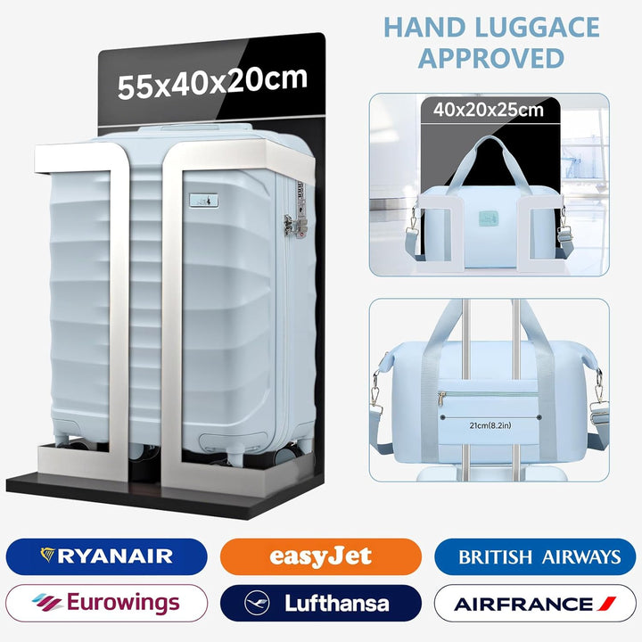 Sea choice Reisekoffer Set 5 Teilig ABS Hartschale Trolley Kofferset Gepäckset Grosse Kapazität Hand
