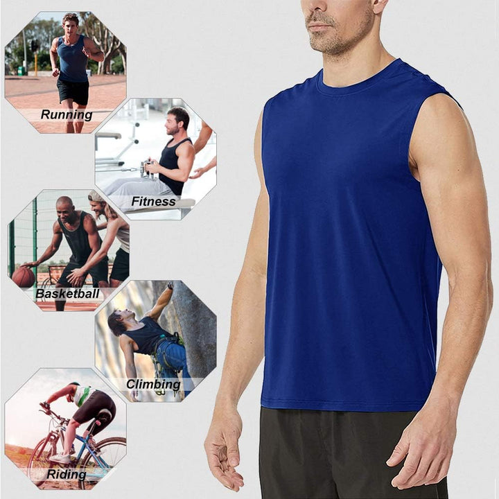 Herren Tank Top, Muskelshirts Tankshirt Ärmellose Shirt Achselshirt Schnelltrocknendes Unterhemd Gym